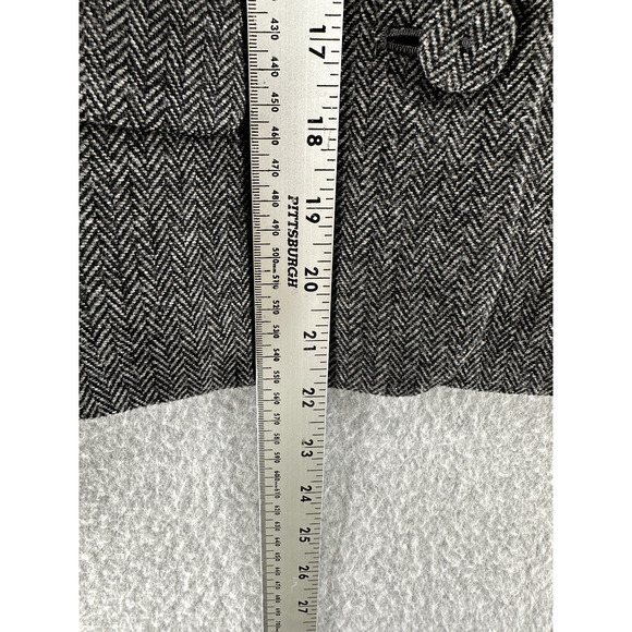 Ann Taylor Petites Womens Jacket Size 0P Dark Gray Long Sleeve Full Button - Picture 9 of 14